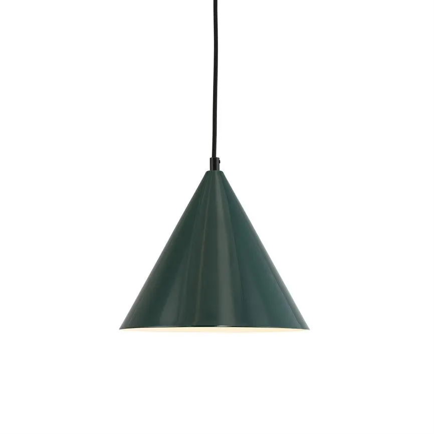 Dyberg Larsen Ron pendel morkegronn metall E27