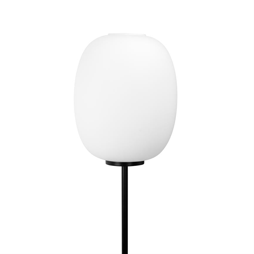 Dyberg Larsen DL39 gulvlampe opal svart