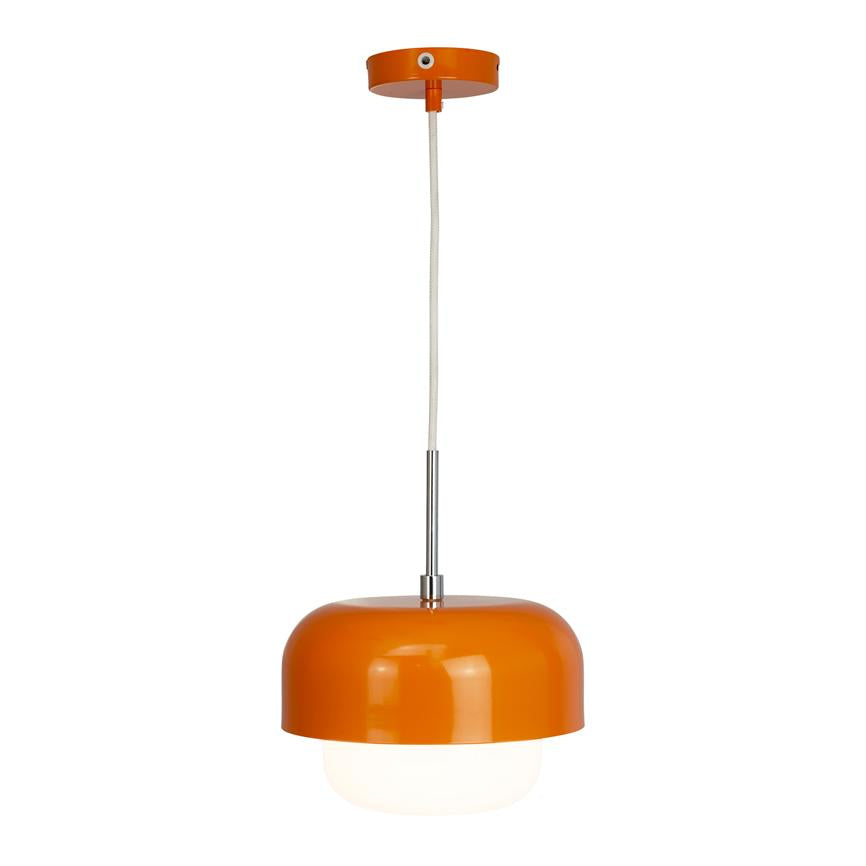 Dyberg Larsen Haipot D23 pendel oransje opalglass