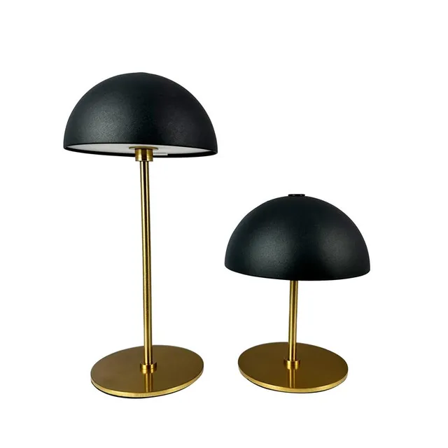 Dyberg Larsen Along Mini bordlampe svart messing 2-pk