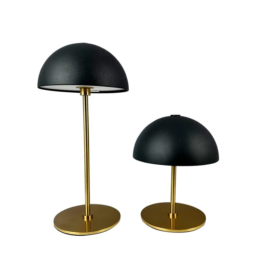 Dyberg Larsen Along Mini bordlampe svart messing 2-pk