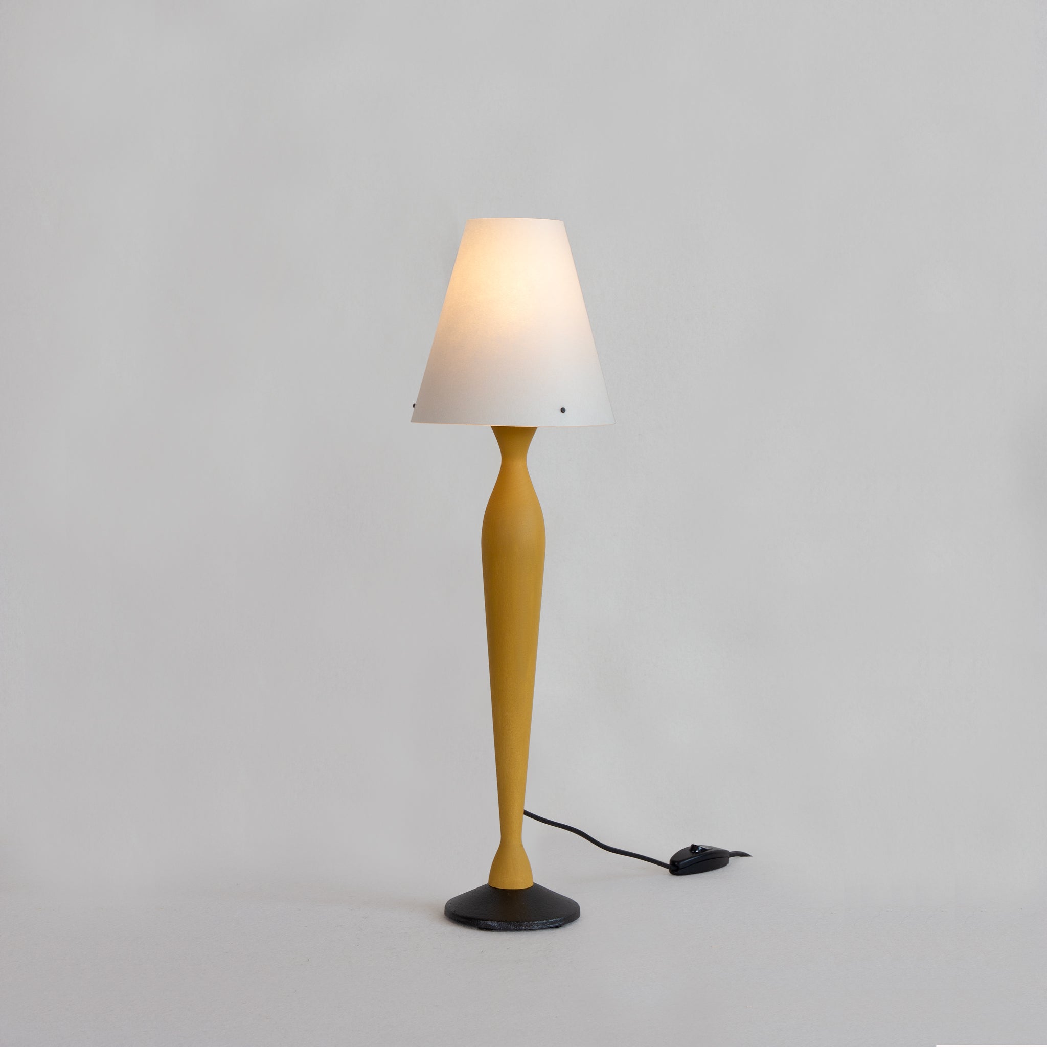 Zlamp Rebecca liten bordlampe grønngrå bjørk