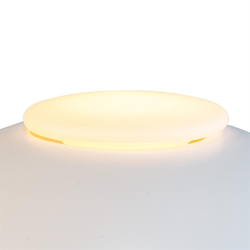 Dyberg Larsen Opus gulvlampe hvit opalglass