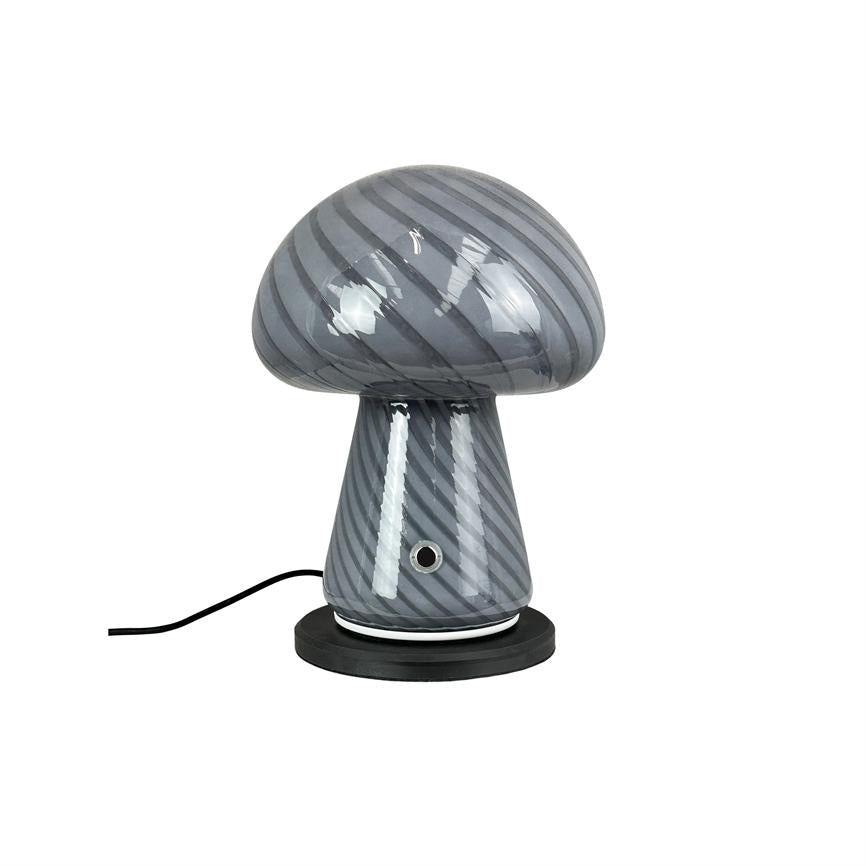 Dyberg Larsen Morkel LED bordlampe grå oppladbar