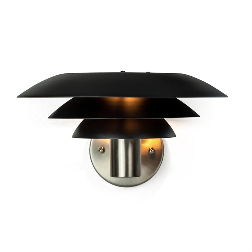 Dyberg Larsen DL25 utelampe svart/stål 25 cm blendfri