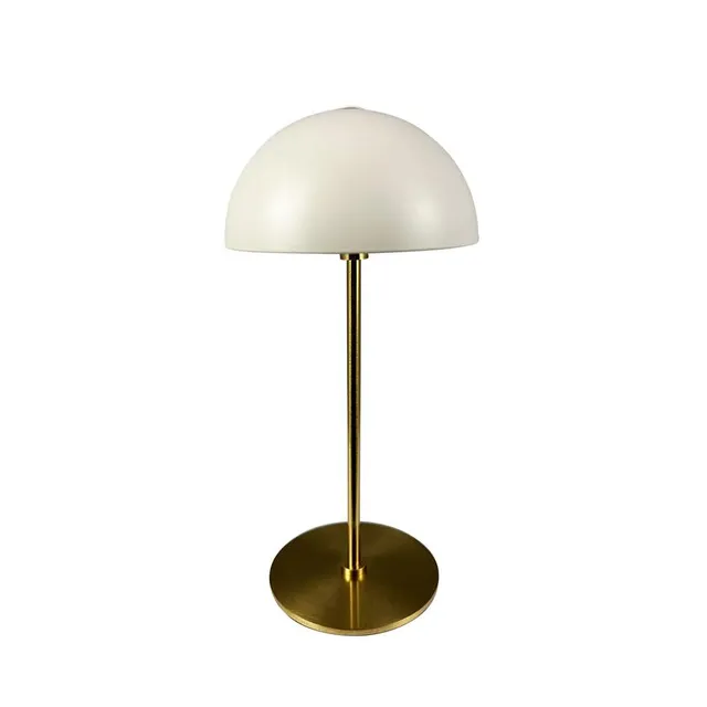 Dyberg Larsen Along mini bordlampe beige messing