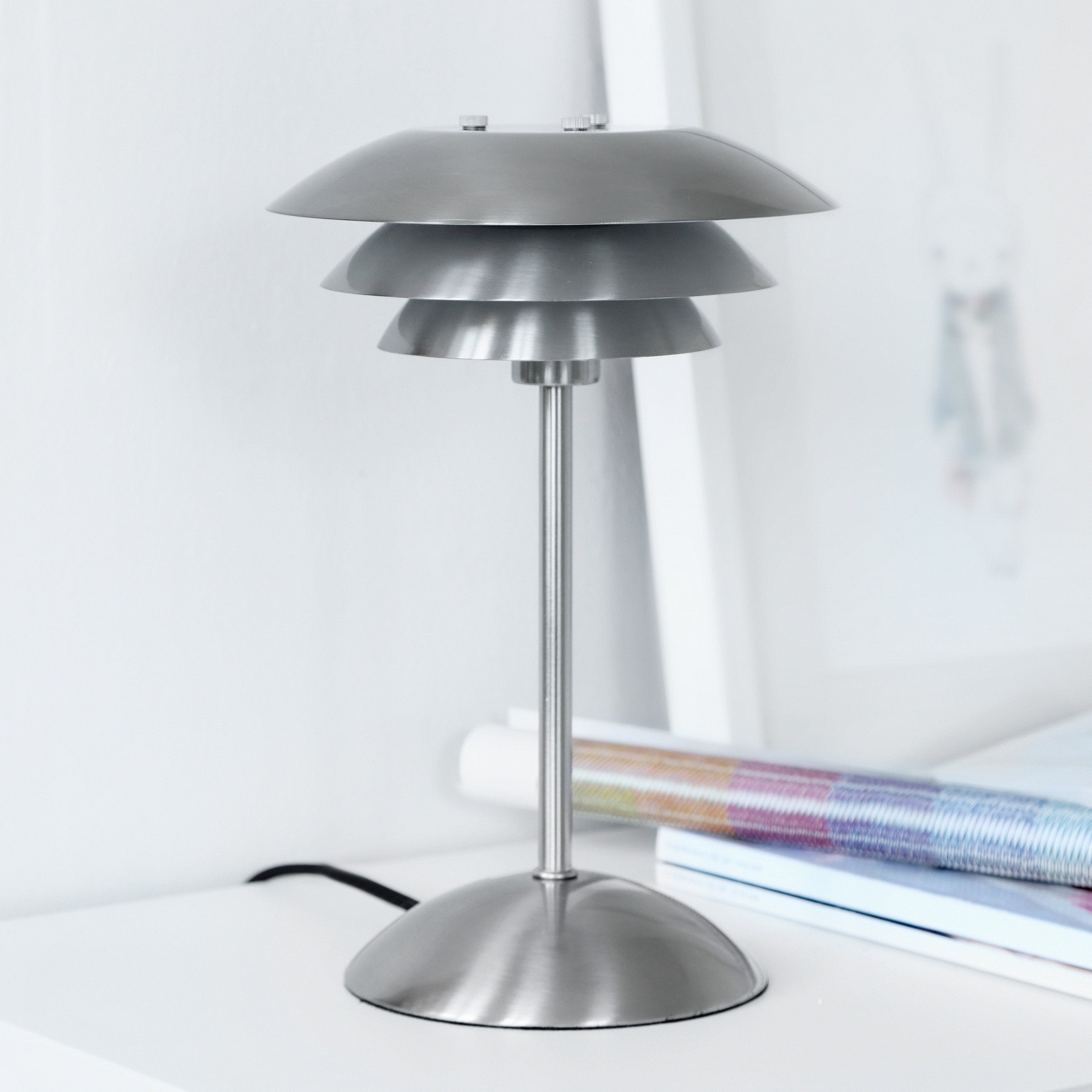 Dyberg Larsen Pisa bordlampe stål 30 cm