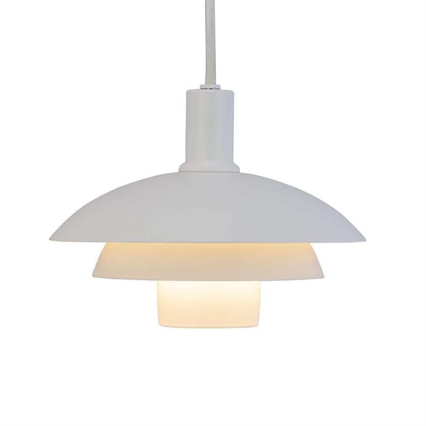 Dyberg Larsen Morph pendel Ø21 hvit metall E14