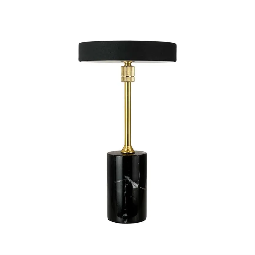 Dyberg Larsen Starlight LED bordlampe svart marmor oppladbar
