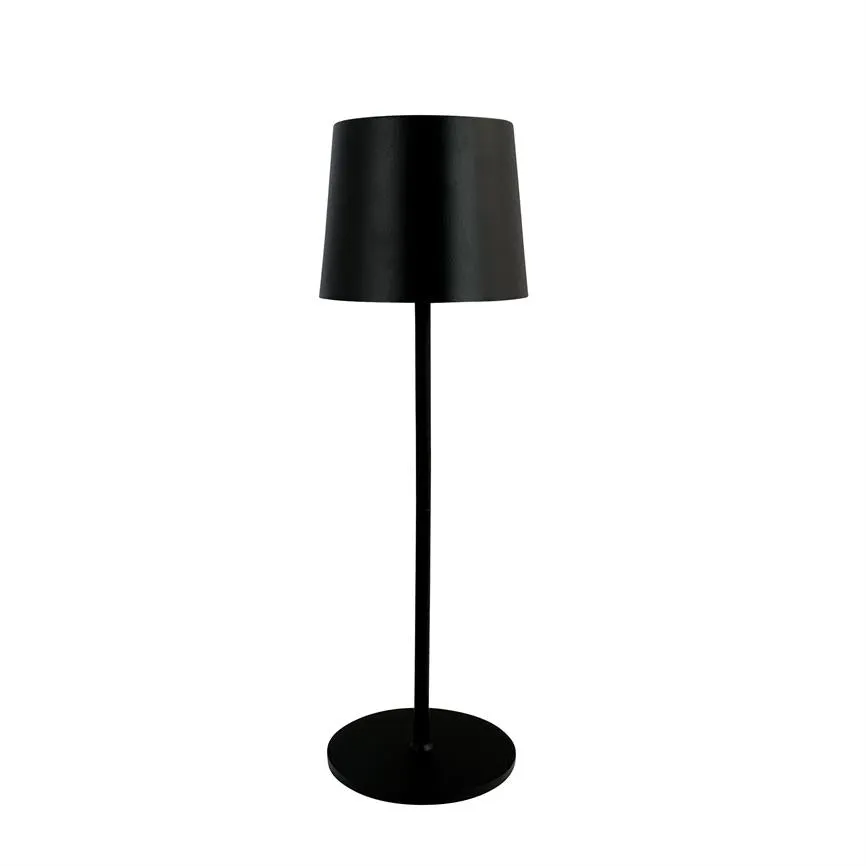 Dyberg Larsen Karl LED bordlampe sort 2 rør oppladbar