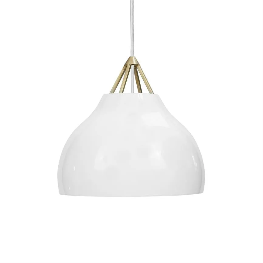 Dyberg Larsen Pyra pendel opal messing 29 cm
