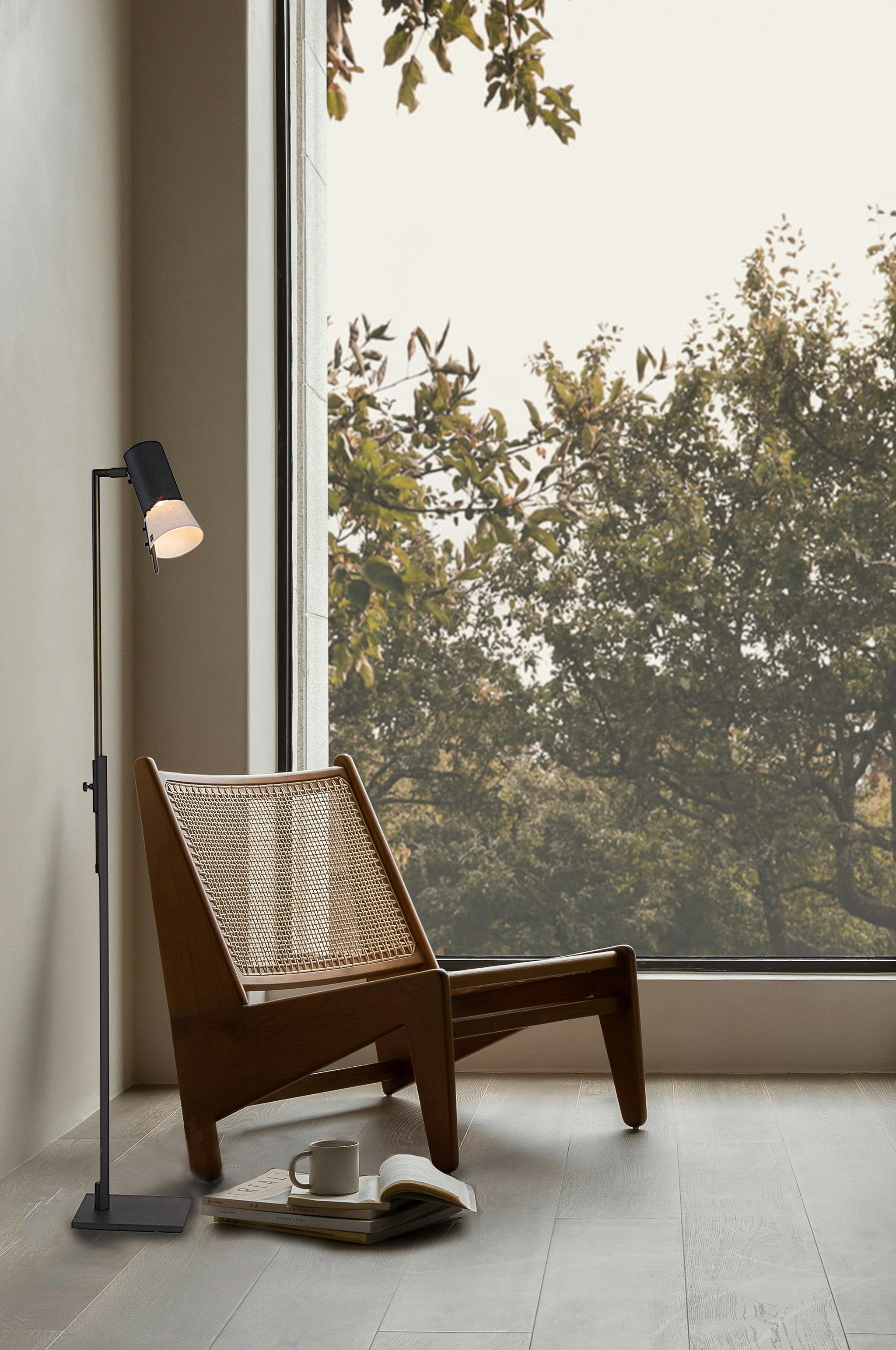 Zlamp Bezz 143 gulvlampe mørkegrå leselampe
