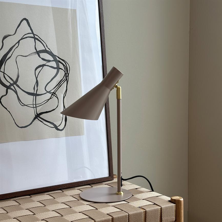 Dyberg Larsen DL12 Mini bordlampe beige dreibar