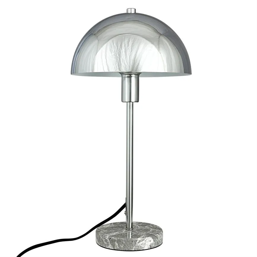 Dyberg Larsen Stockholm bordlampe krom marmor E14