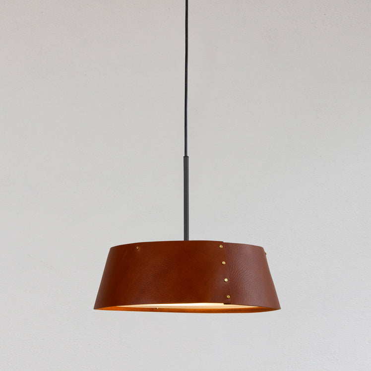 Zlamp Karl 951-3530 pendel 35 cm skinn cognac