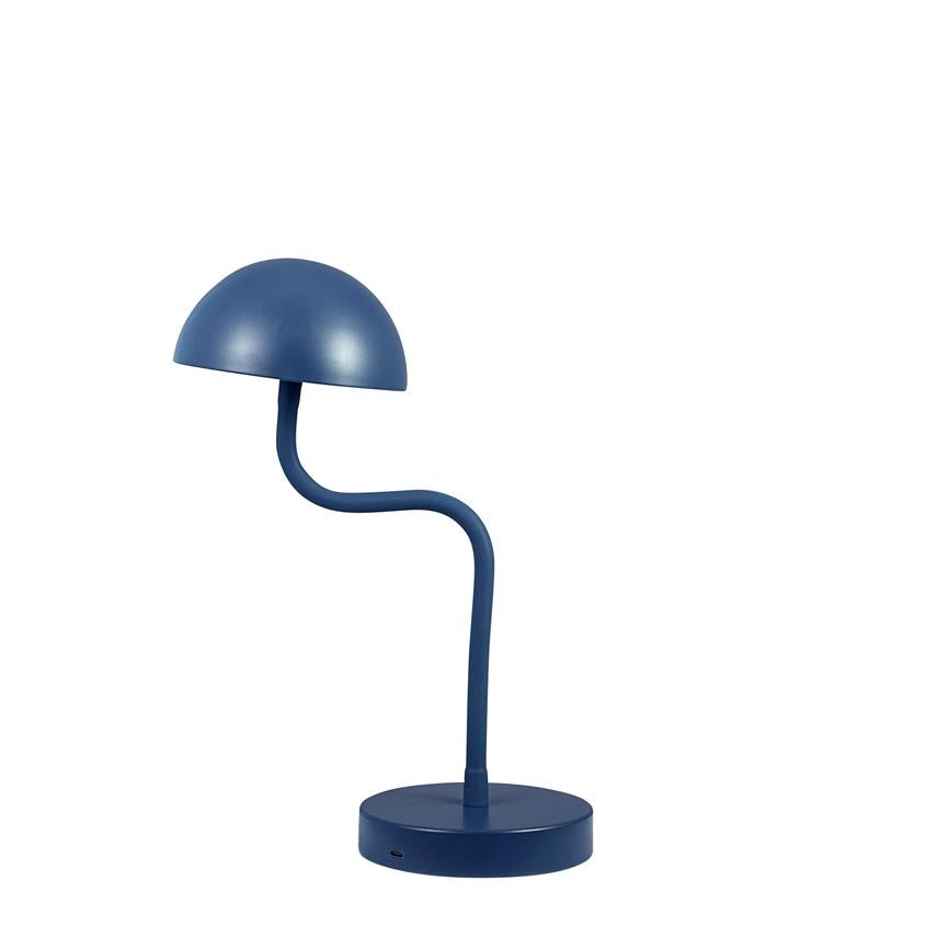 Dyberg Larsen Fonzy LED bordlampe indigoblå oppladbar