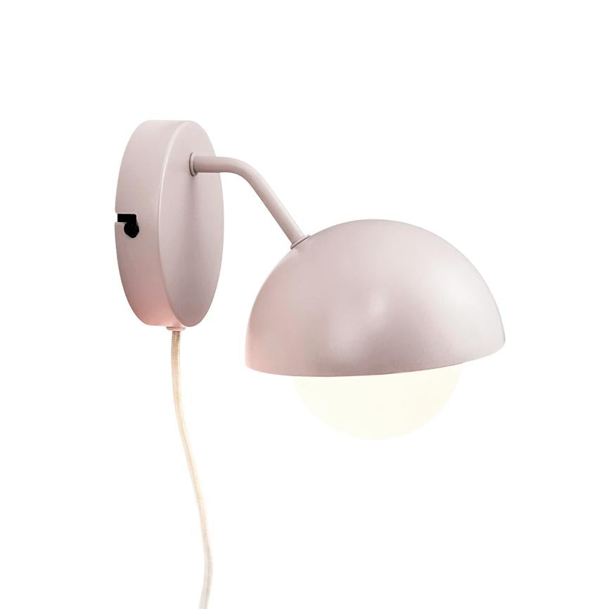 Dyberg Larsen Rose vegglampe beige glass