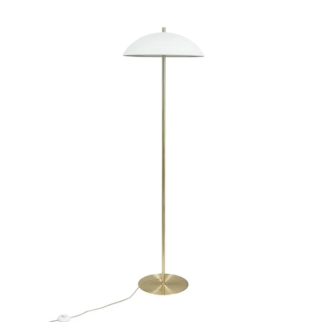 Dyberg Larsen Globus gulvlampe beige/messing 150 cm
