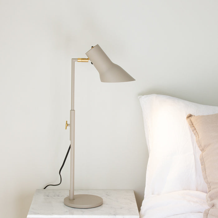 Zlamp Q10 423 bordlampe stål mørkegrå leselys