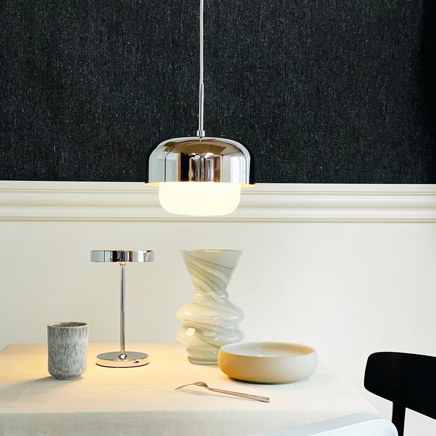 Dyberg Larsen Haipot pendel krom aluminium
