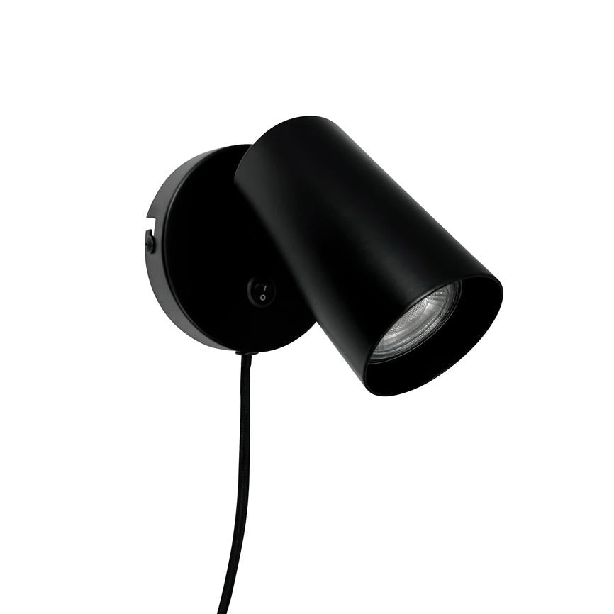 Dyberg Larsen Modern Wall Spot vegglampe svart bryter