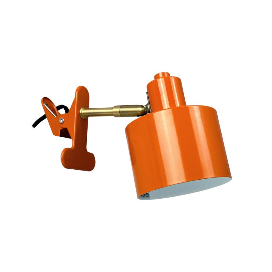 Dyberg Larsen Ocean klemmelampe oransje leselys