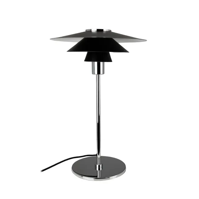 Dyberg Larsen Kay bordlampe svart krom leselys