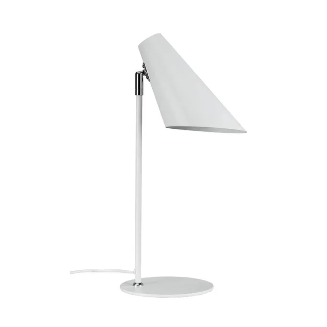 Dyberg Larsen Cale bordlampe hvit metall