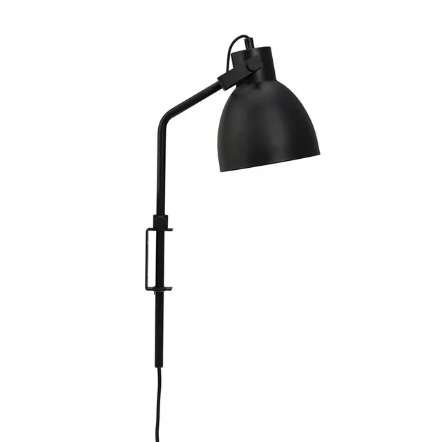 Dyberg Larsen Coast vegglampe svart svingbar