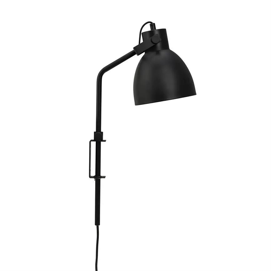 Dyberg Larsen Coast vegglampe svart svingbar