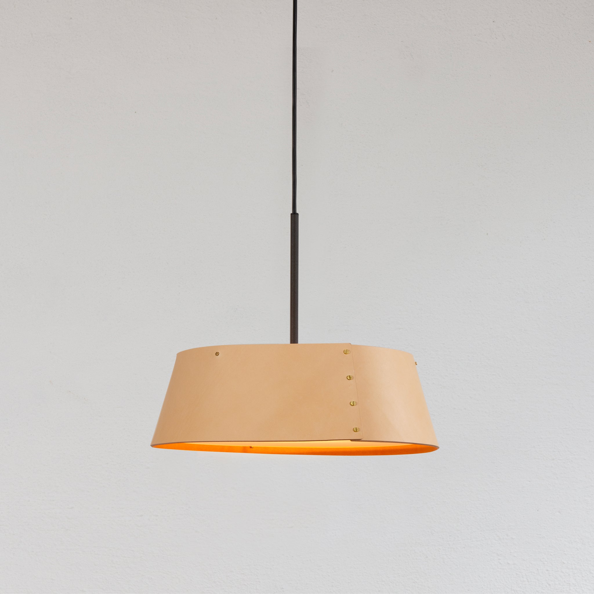 Zlamp Karl 951-3530 pendel 35 cm skinn cognac