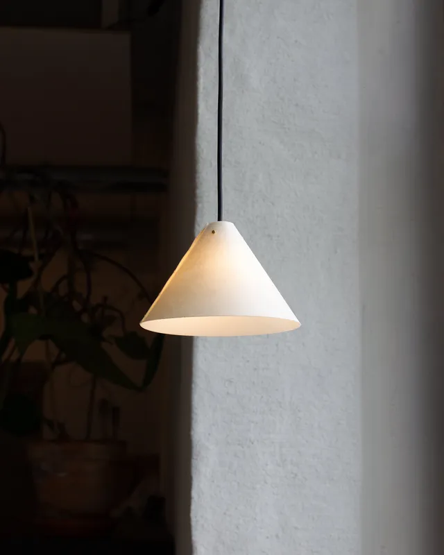 Zlamp Spiss 152-1804 pendel 18 cm hvit papir