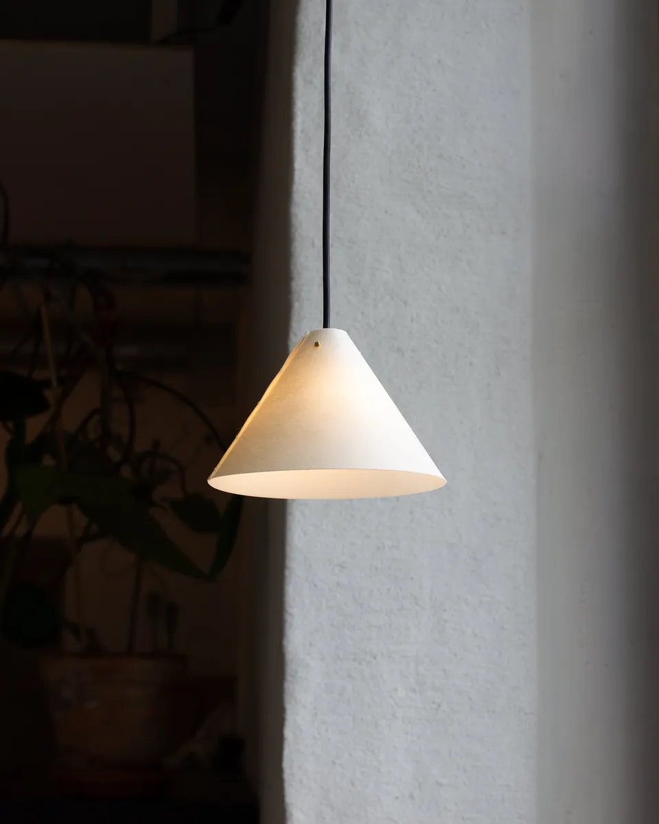 Zlamp Spiss 152-1804 pendel 18 cm hvit papir