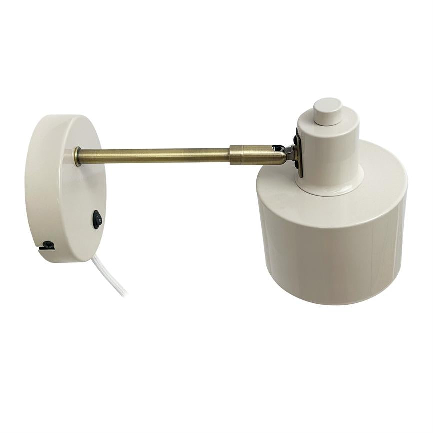 Dyberg Larsen Ocean vegglampe beige messing