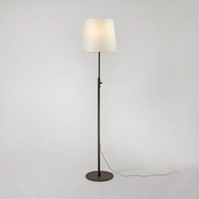 Zlamp Vega 140-3024 gulvlampe mørkegrå morbærpapir