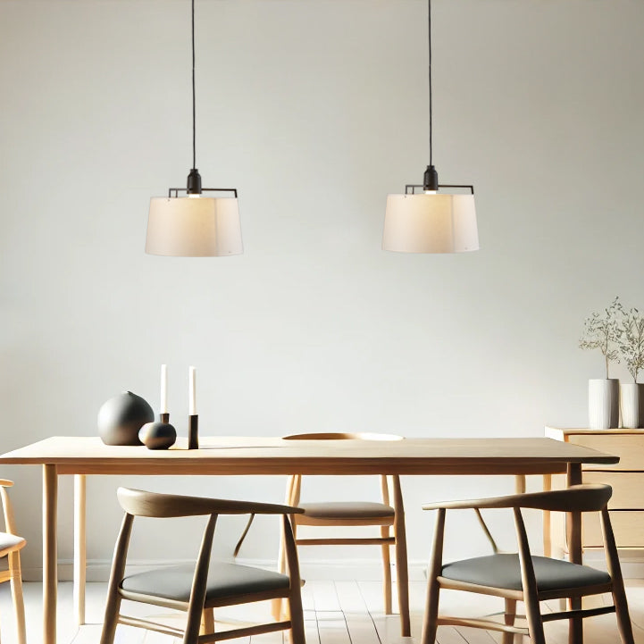 Zlamp Zpindel 36 cm pendellampe greige morbærpapir