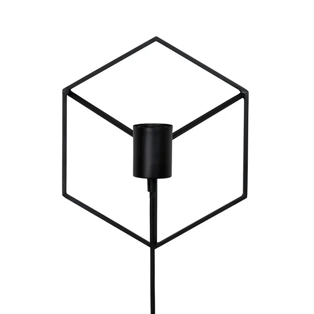 Dyberg Larsen Wall Cube vegglampe sort metall