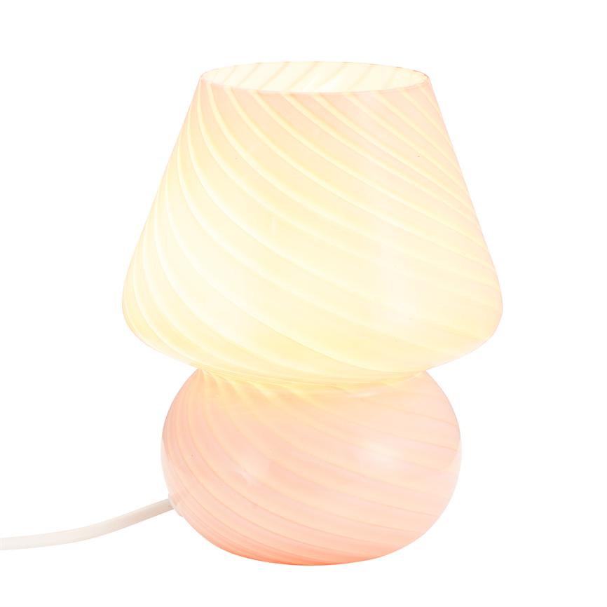 Dyberg Larsen Fanny bordlampe rosa opalglass stemningslys
