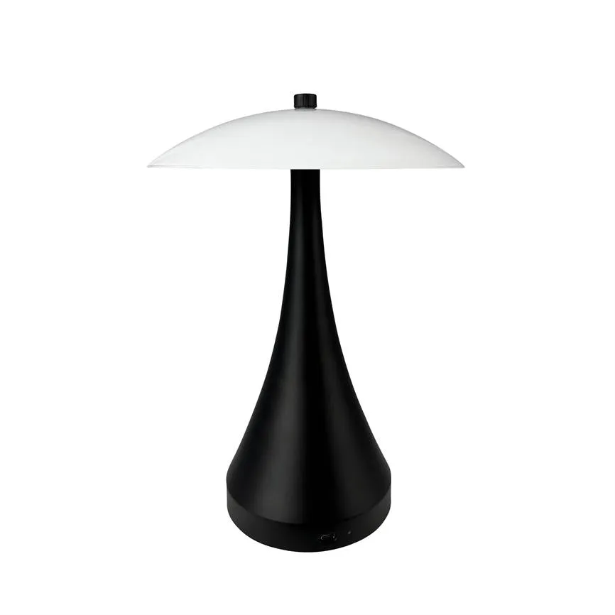 Dyberg Larsen Vienna LED bordlampe opal oppladbar