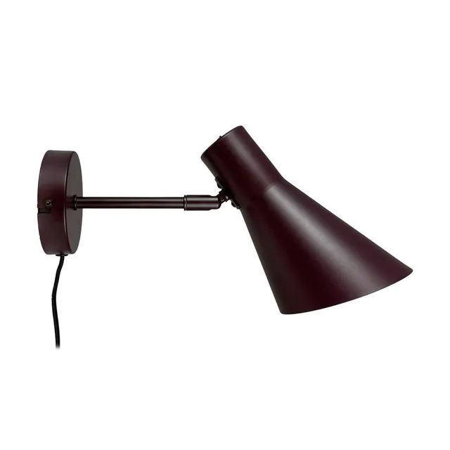 Dyberg Larsen DL12 vegglampe brun E27 mykt lys