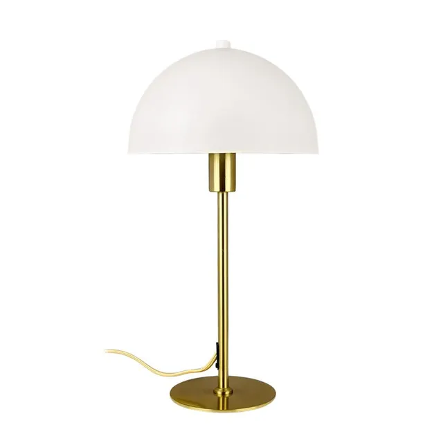 Dyberg Larsen Stockholm bordlampe hvit messing