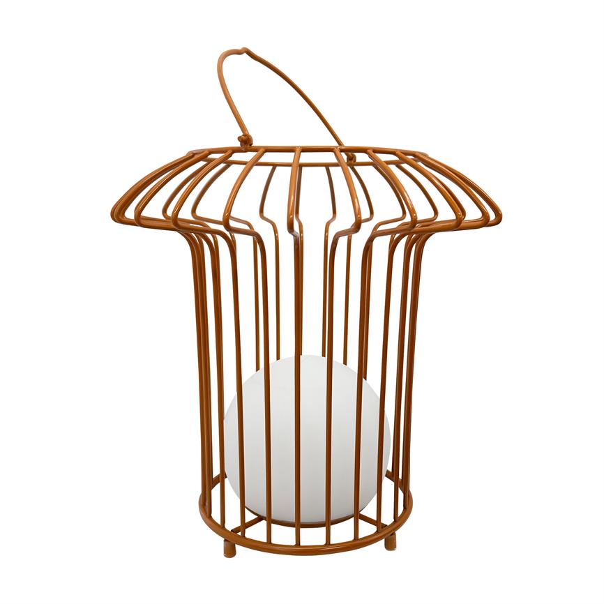 Dyberg Larsen Basket lanterne terracotta metall