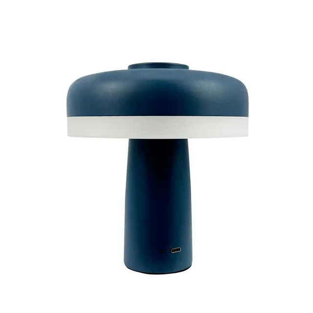 Dyberg Larsen Porter bordlampe indigo blå oppladbar