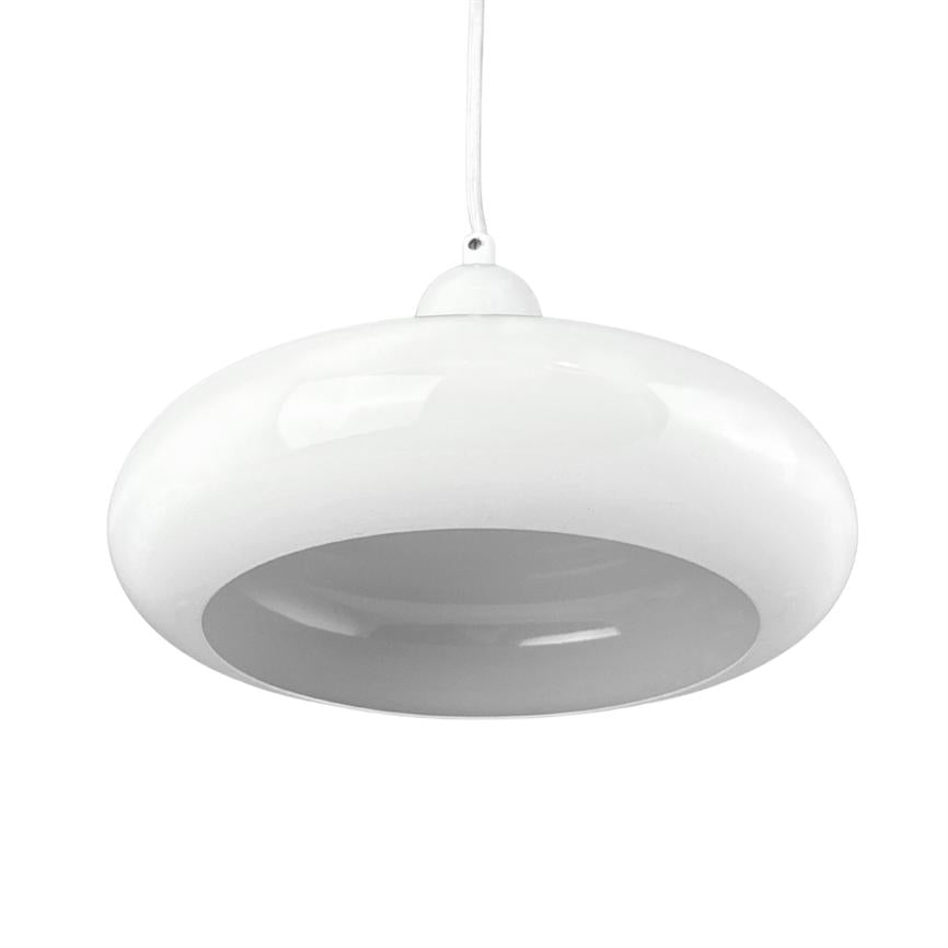 Dyberg Larsen Planet Mini pendel hvit med messing