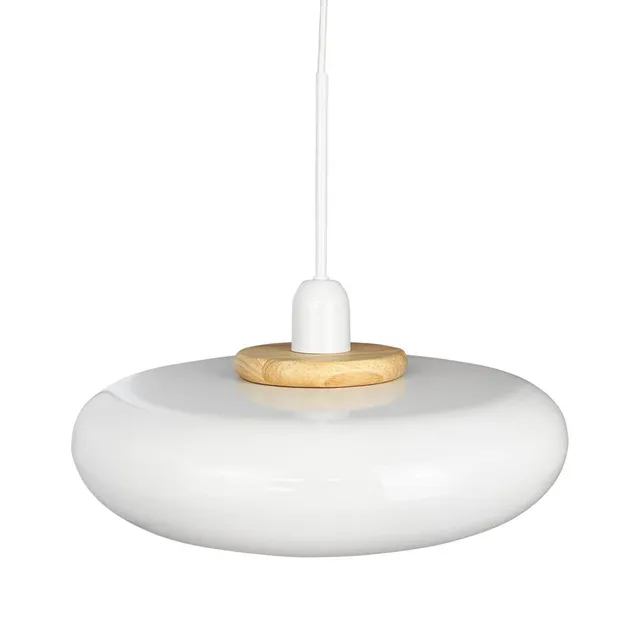 Dyberg Larsen Planet pendel hvit blank 3 m ledning