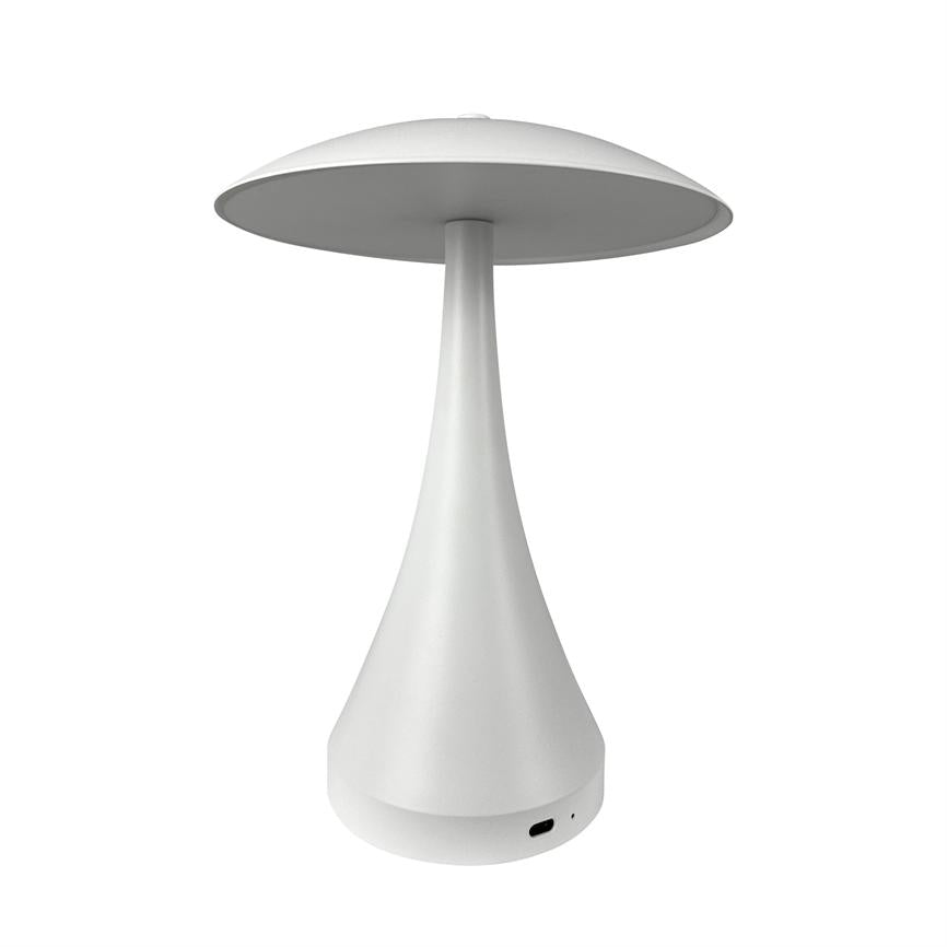 Dyberg Larsen Vienna LED bordlampe hvit oppladbar