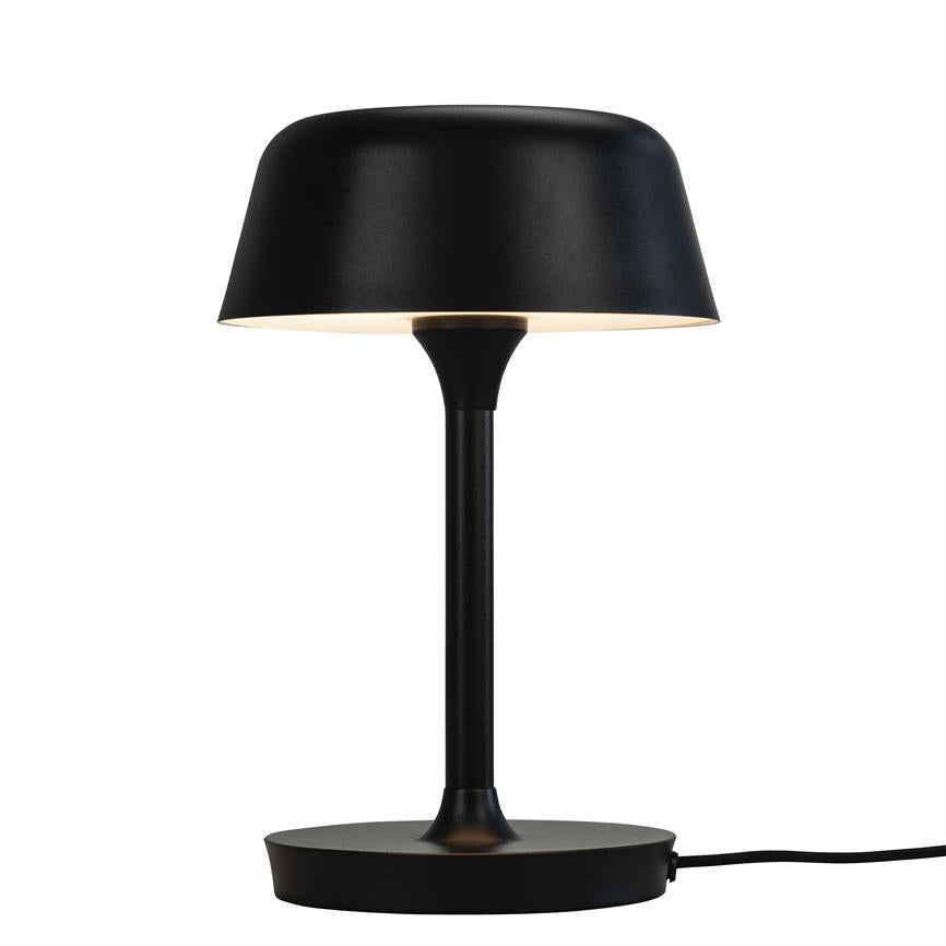Dyberg Larsen Valencia bordlampe sort behagelig lys