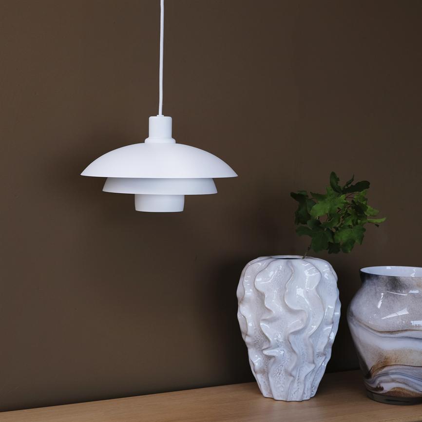 Dyberg Larsen Morph pendel hvit Ø30 cm E27