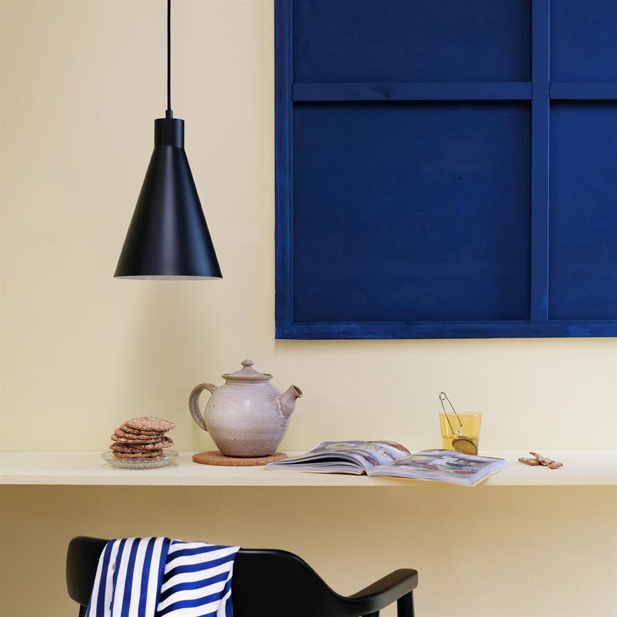 Dyberg Larsen Miles pendel svart taklampe 3 m ledning