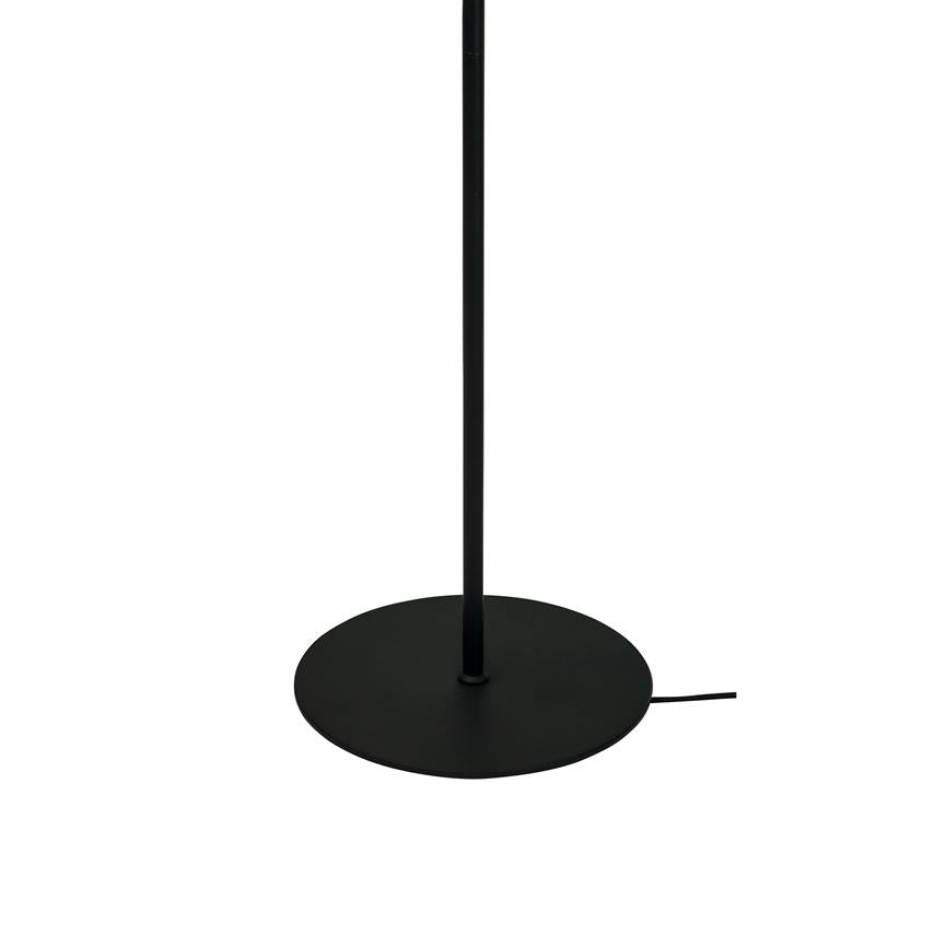 Dyberg Larsen Oslo gulvlampe sort liten skjerm